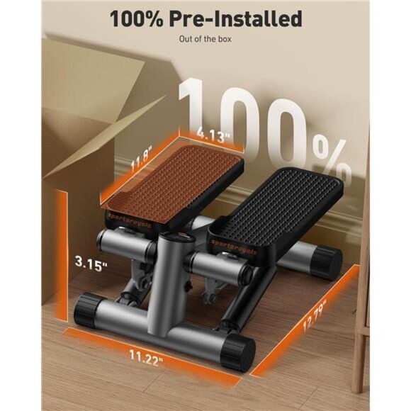 Stair Stepper for Exercise,Mini Steppers with Resistance Band, Hydraulic Stepper - Picture 6 of 8